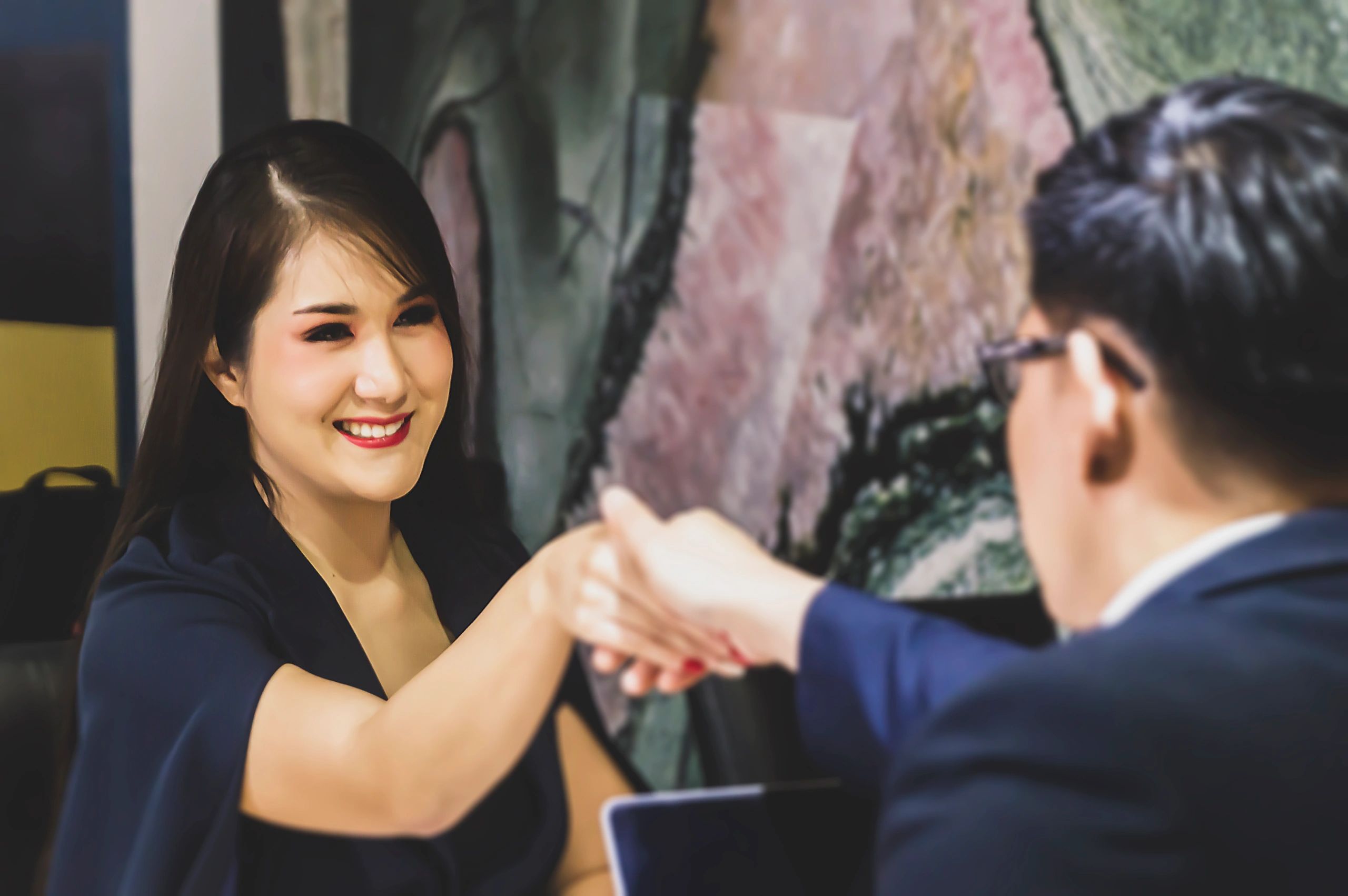 Professional consultation during a business review meeting